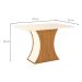 Mesa de Jantar Retangular Selena Off White e Nature 120 cm