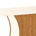 Mesa de Jantar Retangular Selena Off White e Nature 120 cm