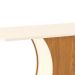 Mesa de Jantar Retangular Selena Off White e Nature 160 cm