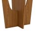 Mesa de Jantar Retangular com Tampo de Vidro Danielly I Off White e Nature 160 cm