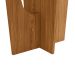 Mesa de Jantar Retangular com Tampo de Vidro Danielly II Off White e Nature 120 cm