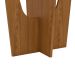 Mesa de Jantar Retangular com Tampo de Vidro Danielly II Off White e Nature 160 cm