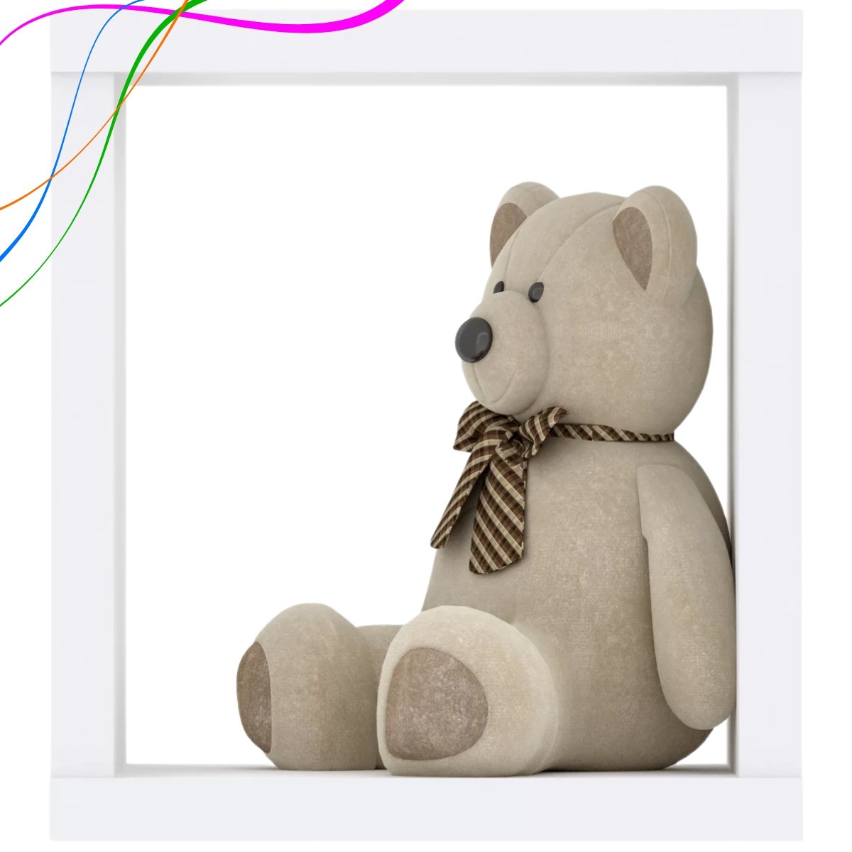 Nicho Decorativo de Parede Multiuso em MDP - Aquarela Branco HP