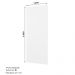 Painel Fechamento Lateral 240x100 cm O468 Americana Branco Henn