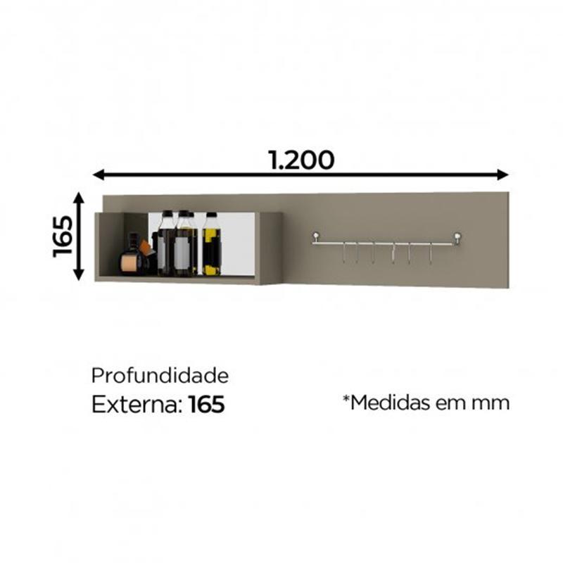 Painel Porta Talheres Connect Duna - Móveis Henn