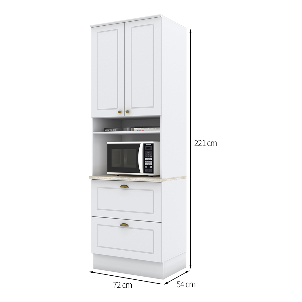 Paneleiro Nova York I 2 Portas 2 Gavetas Branco