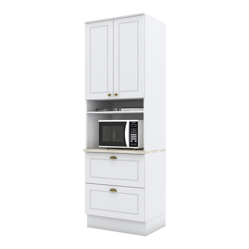 Paneleiro Nova York I 2 Portas 2 Gavetas Branco