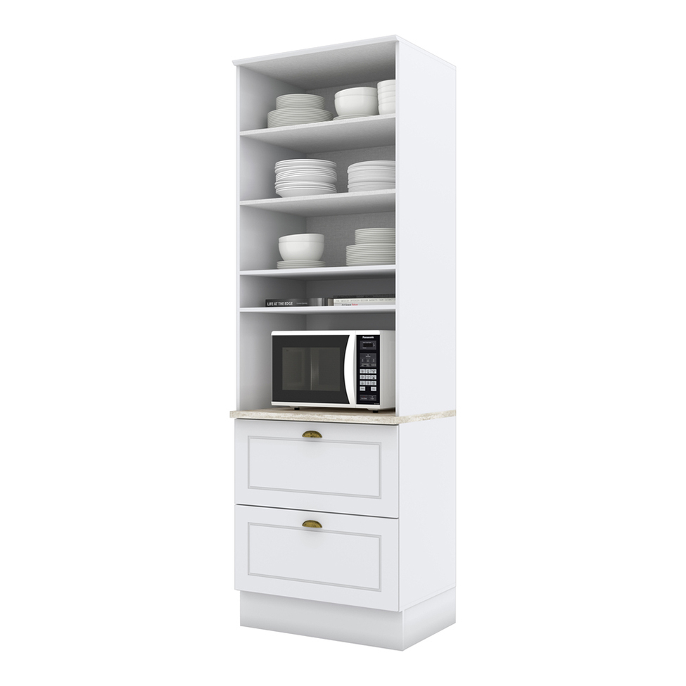 Paneleiro Nova York I 2 Portas 2 Gavetas Branco