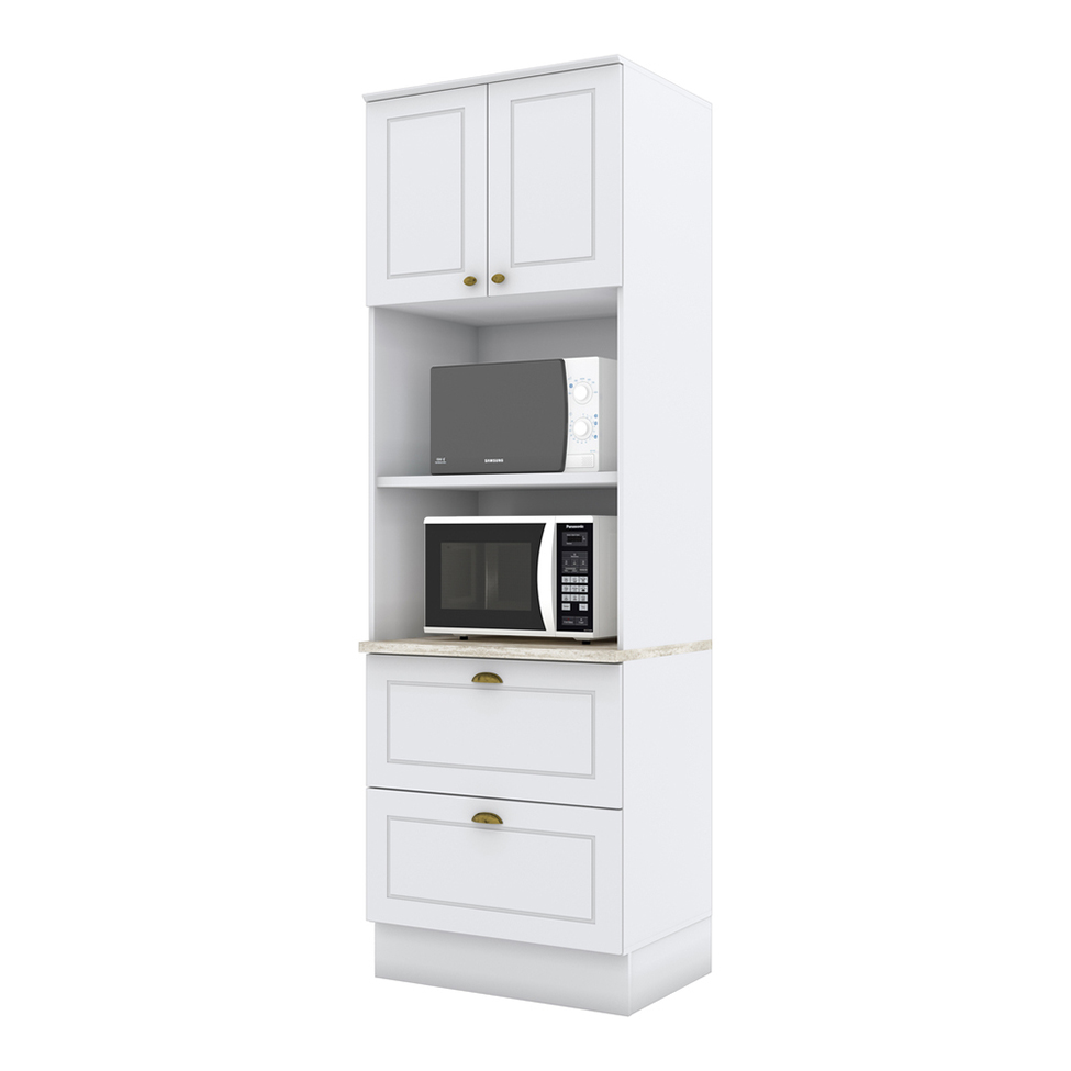 Paneleiro Nova York II 2 Portas 2 Gavetas Branco
