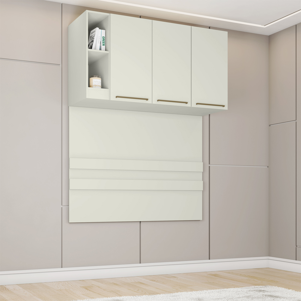 Ponte Casal Modulado 3 Portas 185x145 cm Seletto Areia Henn