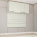 Ponte Casal Modulado 4 Portas 185x165 cm Seletto Areia Henn