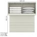 Ponte Casal Modulado 4 Portas 185x165 cm Seletto Areia Jequitiba Henn