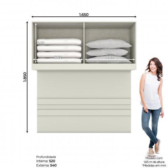 Ponte Casal Modulado Seletto 4 Portas Areia - Móveis Henn