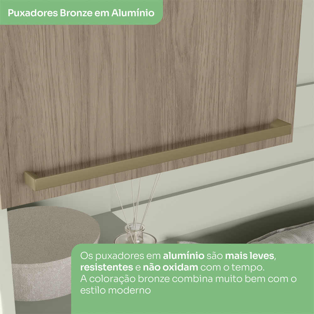 Ponte Solteiro Modulado 2 Portas 185x104 cm Seletto Areia Jequitiba Henn