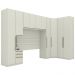 Quarto Casal Modulado 10 Portas cm Seletto Areia Henn