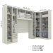 Quarto Casal Modulado 10 Portas cm Seletto Areia Henn