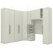 Quarto Solteiro Modulado 9 Portas Seletto Areia Henn