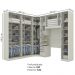 Quarto Solteiro Modulado 9 Portas Seletto Areia Henn