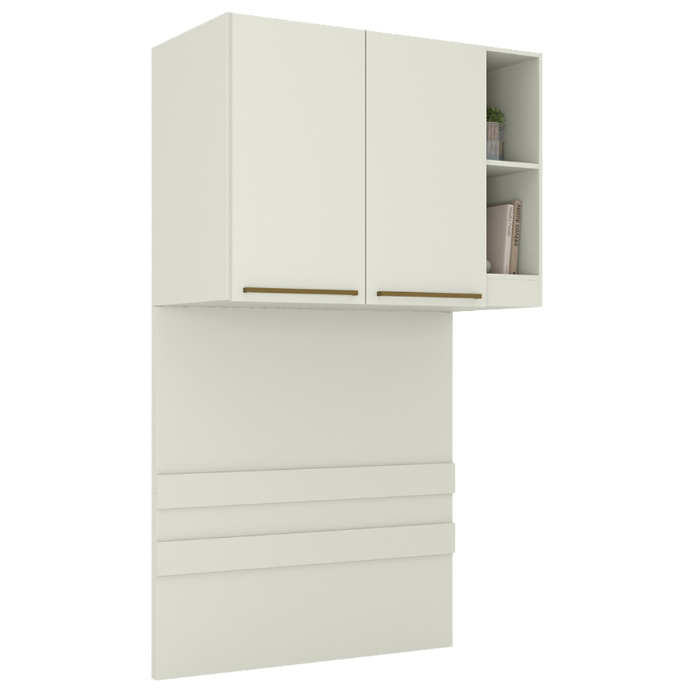 Quarto Solteiro Modulado 9 Portas Seletto Areia Henn