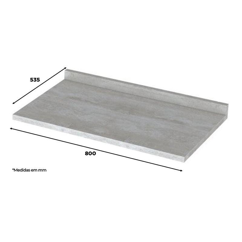 Tampo para Balcão 80cm Calcare - Móveis Henn