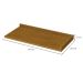 Tampo para Balcão Canto Reto Larissa Nature 94 cm