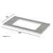 Tampo para Cooktop 80cm Calcare - Móveis Henn