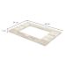 Tampo para Cooktop Larissa Calcare 80 cm