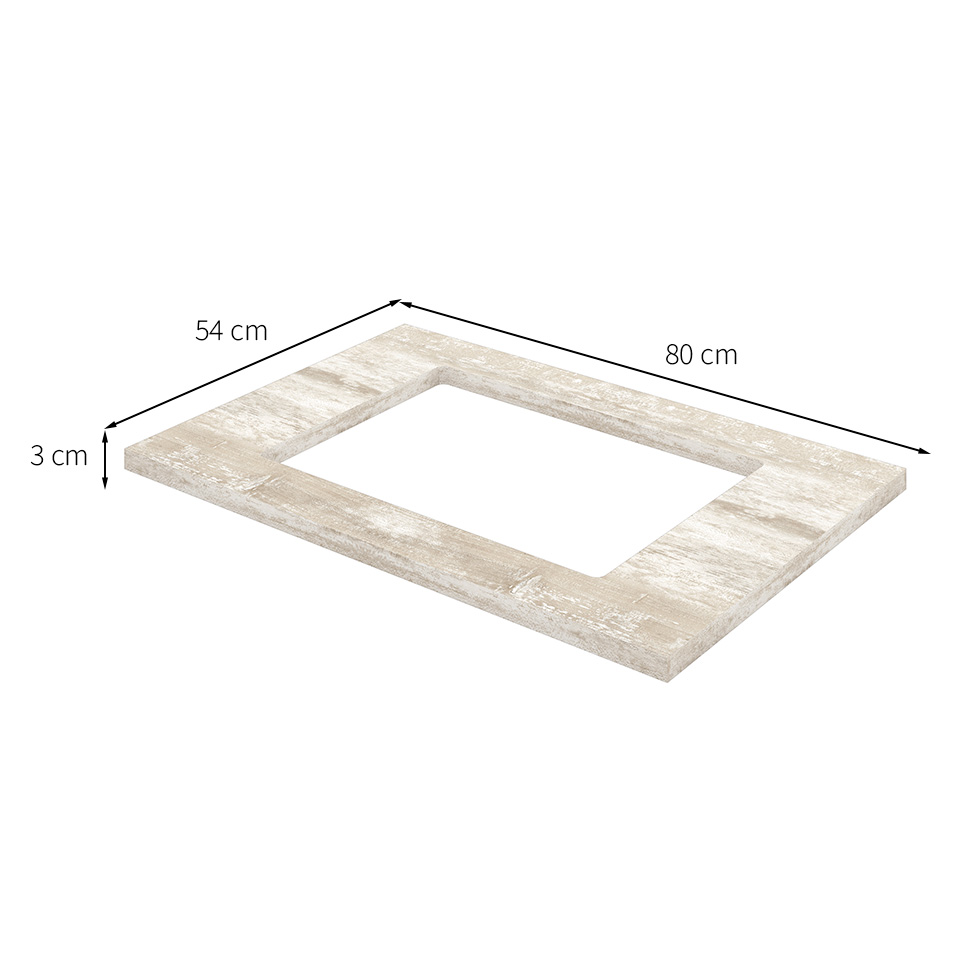 Tampo para Cooktop Larissa Calcare 80 cm