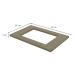 Tampo para Cooktop Larissa Duna 80 cm