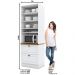 Torre Quente 1 Forno Americana Branco com Tampo Nature - Móveis Henn