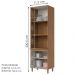 Torre Quente 2 Forno 4P 72 cm Requinte Nature Nature Areia Henn