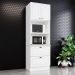 Torre Quente 2 Portas 2 Gav 72 cm C350 Americana Branco Calcare Henn