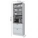 Torre Quente 2 Portas 2 Gav 72 cm C350 Americana Branco Calcare Henn