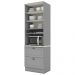Torre Quente 2 Portas 2 Gav 72 cm C350 Americana Cinza Calcare Henn