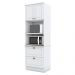 Torre Quente 2 Portas 2 Gav 72 cm C351 Americana Branco Calcare Henn