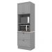 Torre Quente 2 Portas 2 Gav 72 cm C351 Americana Cinza Calcare Henn