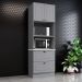 Torre Quente 2 Portas 2 Gav 72 cm C351 Americana Cinza Calcare Henn