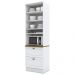 Torre Quente 2 Portas 2 Gav 72cm C350 Americana Branco Nature Henn