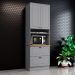 Torre Quente 2 Portas 2 Gav 72cm C350 Americana Cinza Nature Henn
