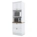 Torre Quente 2 Portas 2 Gav 72cm C351 Americana Branco Nature Henn