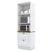 Torre Quente 2 Portas 2 Gav 72cm C351 Americana Branco Nature Henn