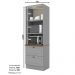 Torre Quente 2 Portas 2 Gav 72cm C351 Americana Cinza Nature Henn