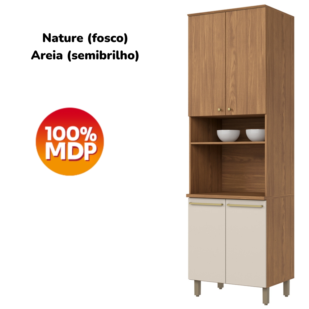 Torre Quente Forno 4P 72 cm Requinte Nature Nature Areia Henn