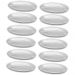 Kit 12 Baixelas de Inox 21cm Rasa Restaurante Buffet para Petiscos Saladas Porções