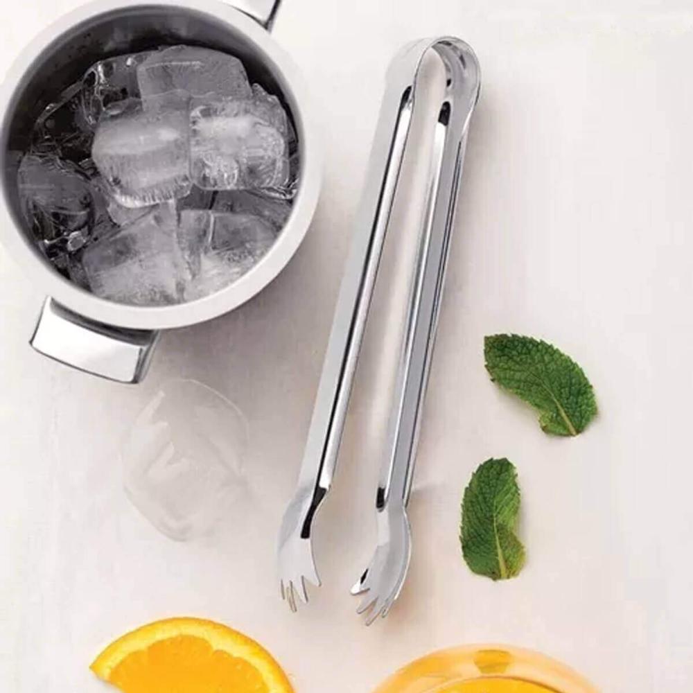 Kit 4 Pegadores de Gelo Inox 18cm para Buffets Frutas Frios Multiuso Pequenos
