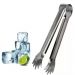 Kit 4 Pegadores de Gelo Inox 18cm para Buffets Frutas Frios Multiuso Pequenos
