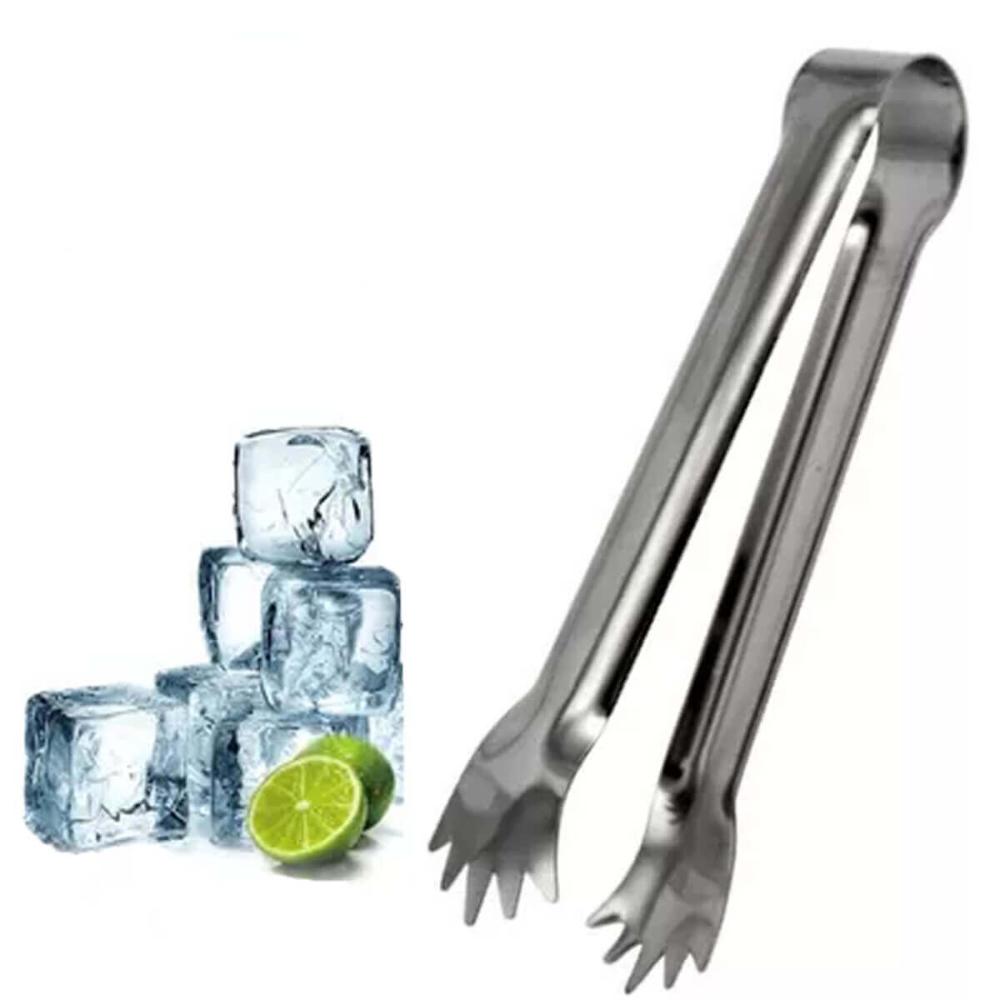 Kit 4 Pegadores de Gelo Inox 18cm para Buffets Frutas Frios Multiuso Pequenos