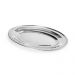 Kit 6 Travessas de Inox Oval 21cm Rasa Buffet Restaurante para Salada Petiscos Porções