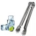 Pegador de Gelo e Frios Aço Inox com Garras 18cm Pequeno Multiuso Hercules Mundial