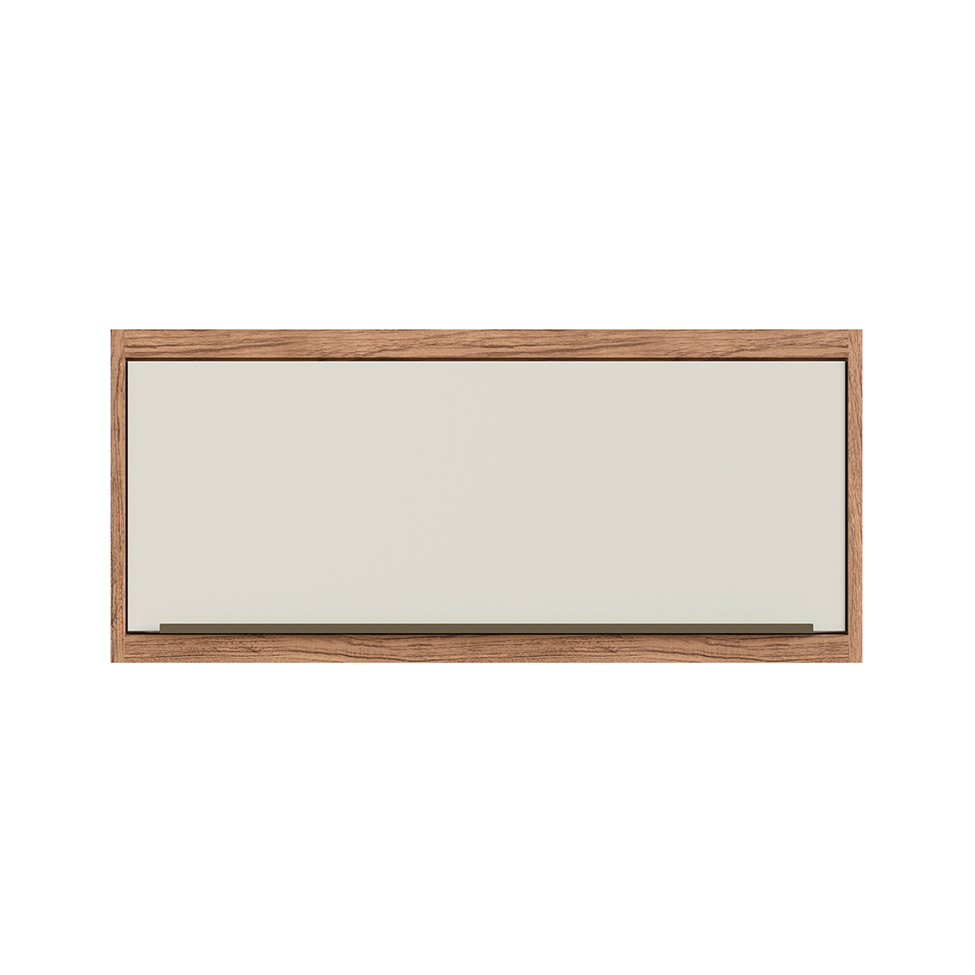 Armário Aéreo Ten 1 Porta Freijó e Argila 80 cm